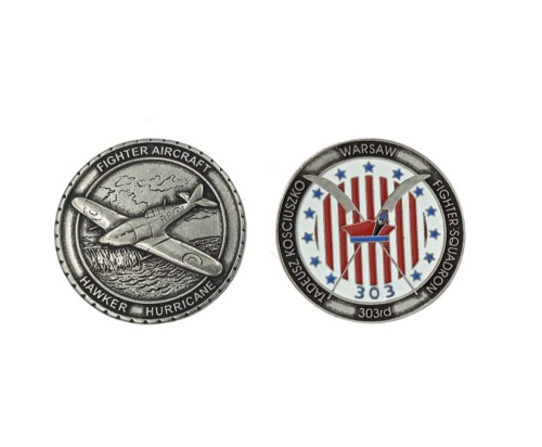 coin HAWKER HURRICANE Muzeum Lotnictwa Polskiego