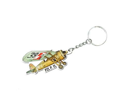 Brelok samolot PZL P.11c Muzeum Lotnictwa Polskiego