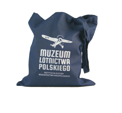 TORBA bawełniana granatowa z Muzeum Lotnictwa Polskiego
